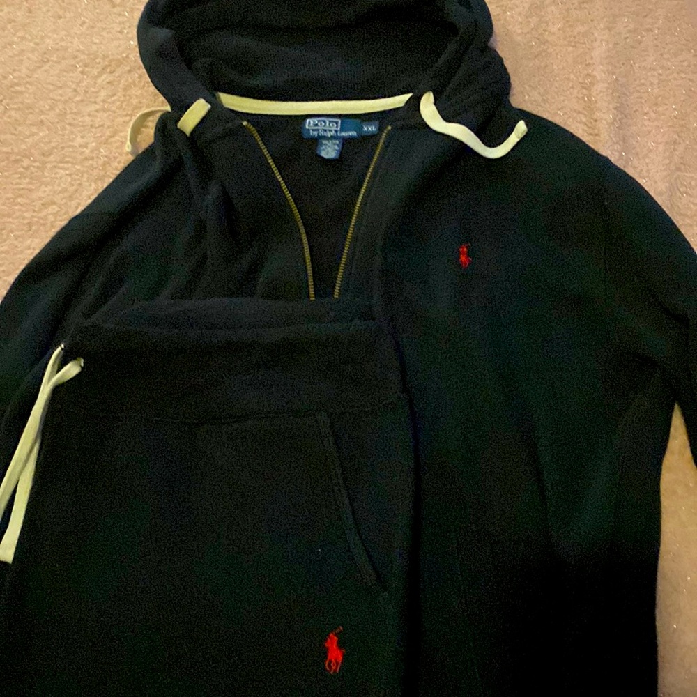 Authentic Polo Two Piece Athletic. Dark Blue Size XXL